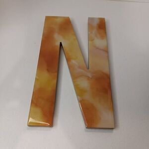 Decorative Hanging Letter N Plaque